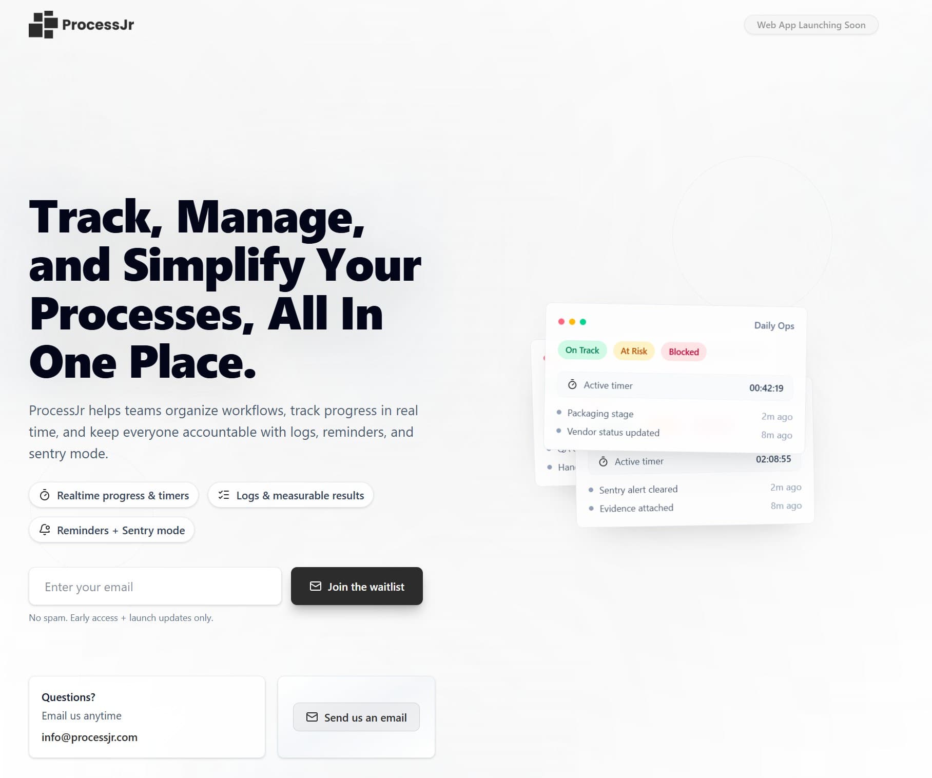 ProcessJr workflow platform preview