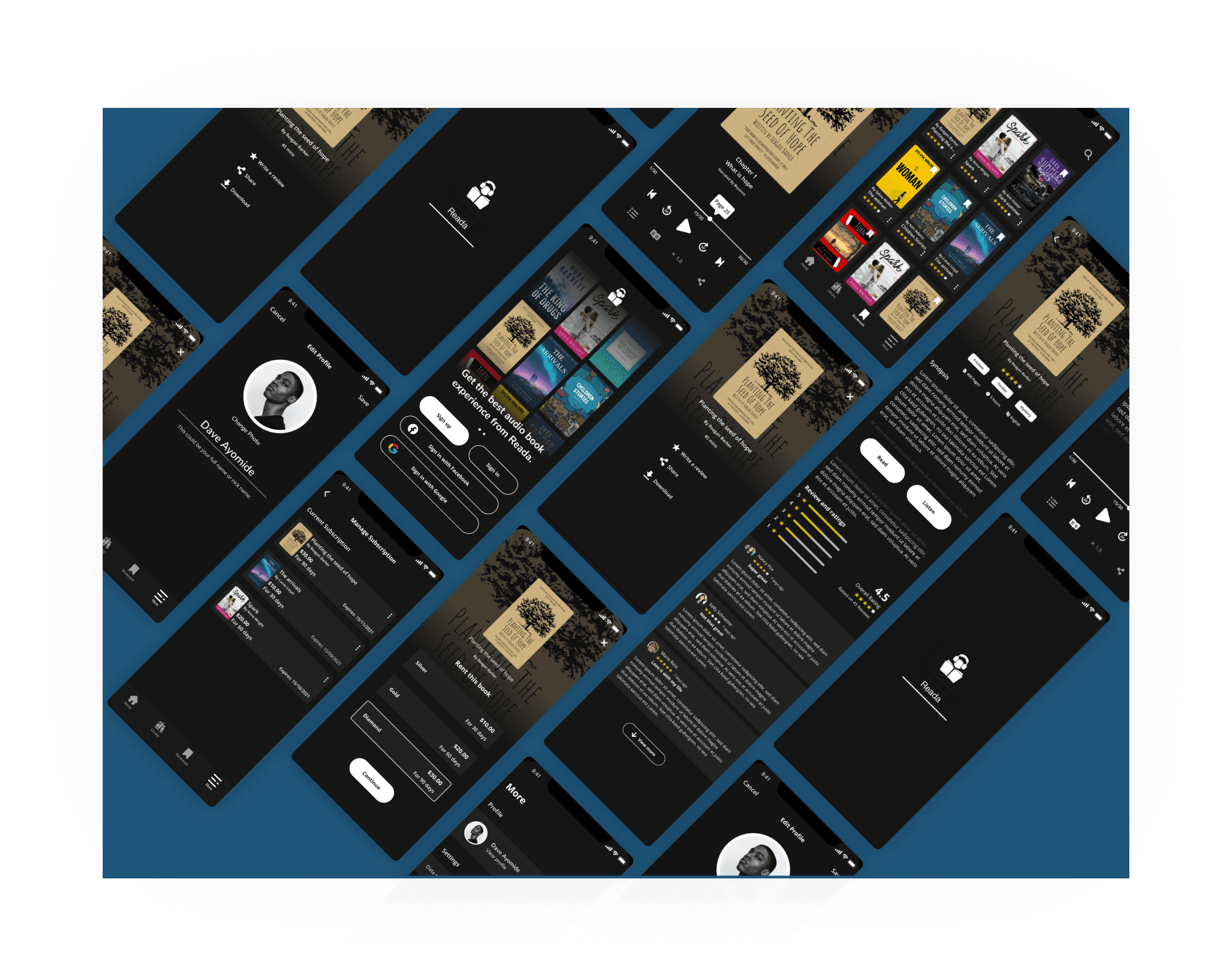 Reada reading app preview