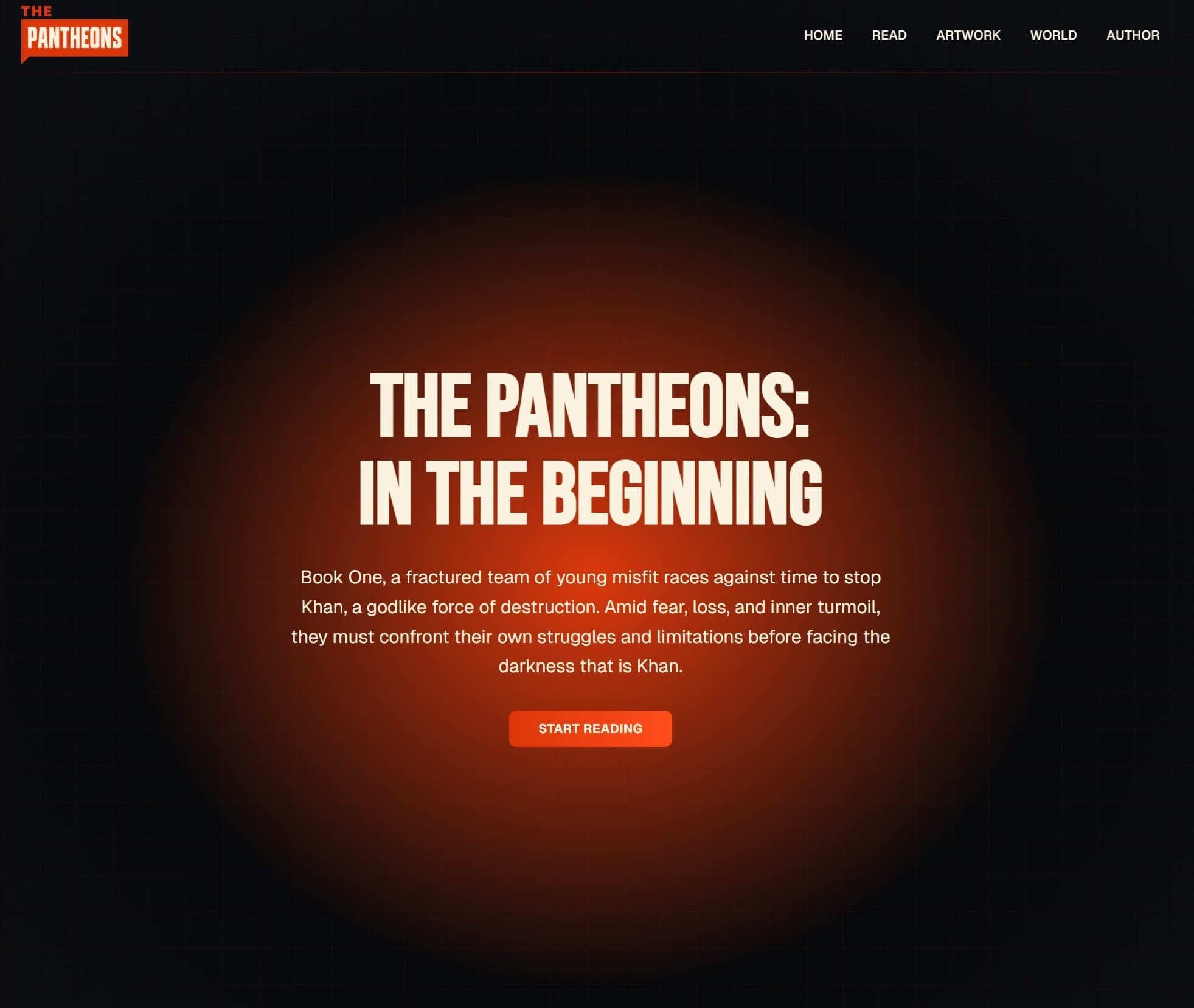 ReadThePantheons storytelling platform preview