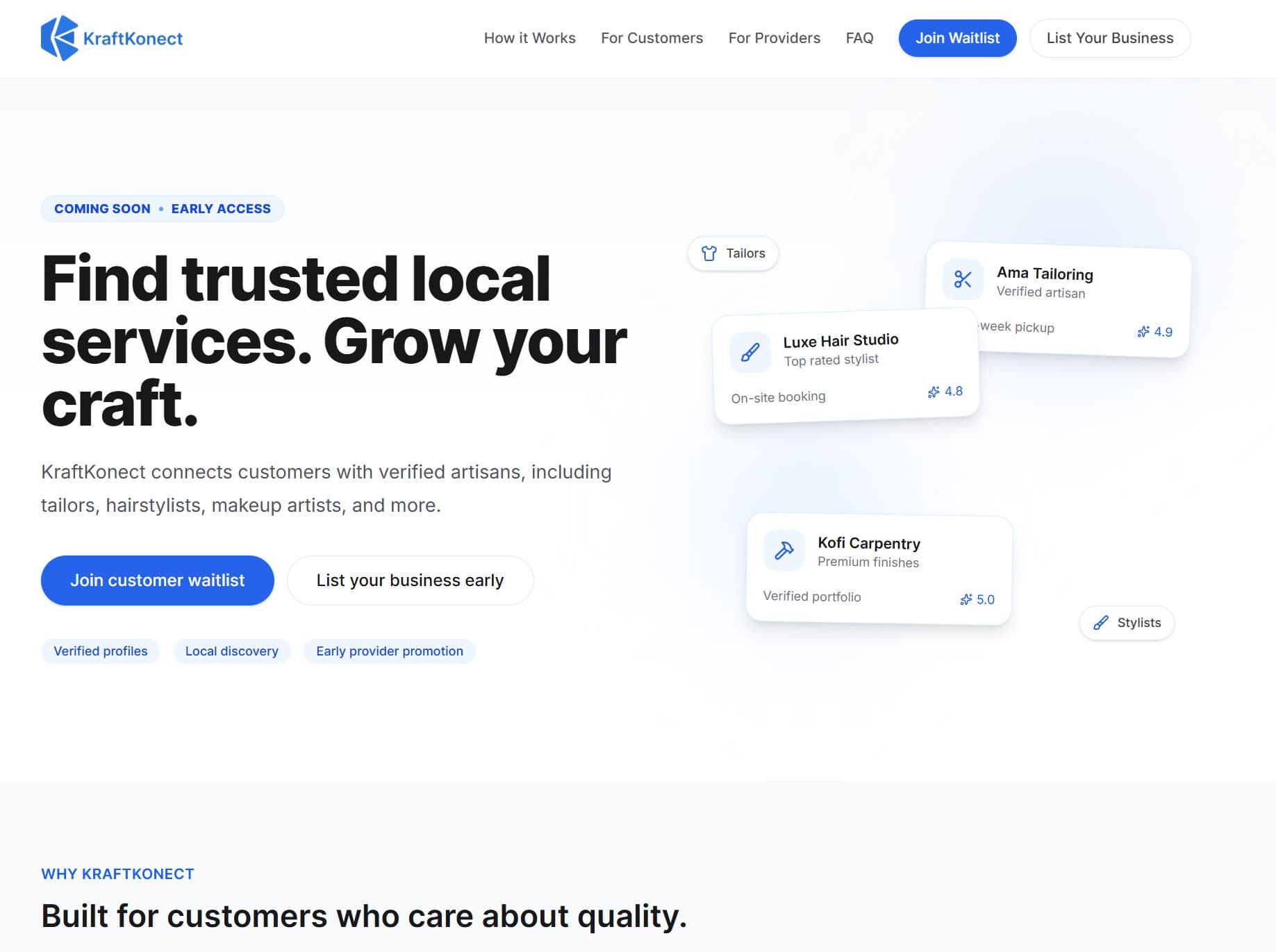 KraftKonect marketplace preview